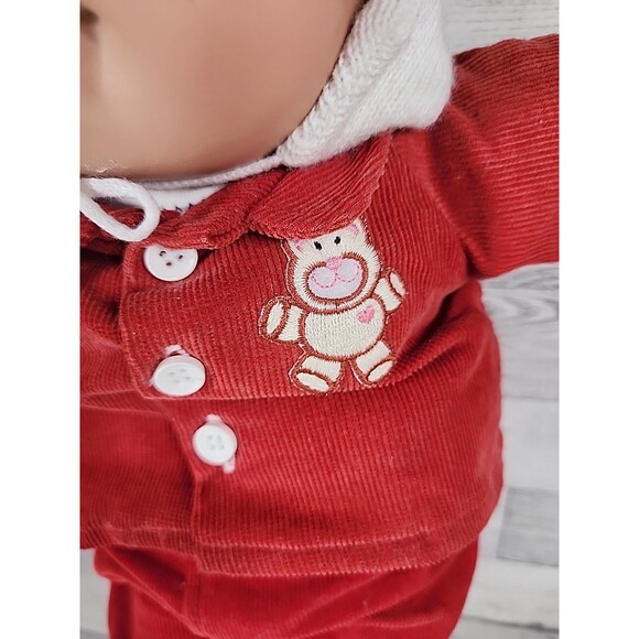 Vintage Cabbage Patch Kids Doll 1983 Red Corduroy Outfit 16" CBK 80s - Picture 5 of 14